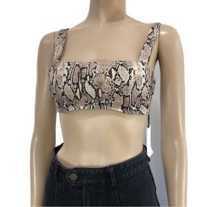 sade & shore swim suit top animal print size:34A lift